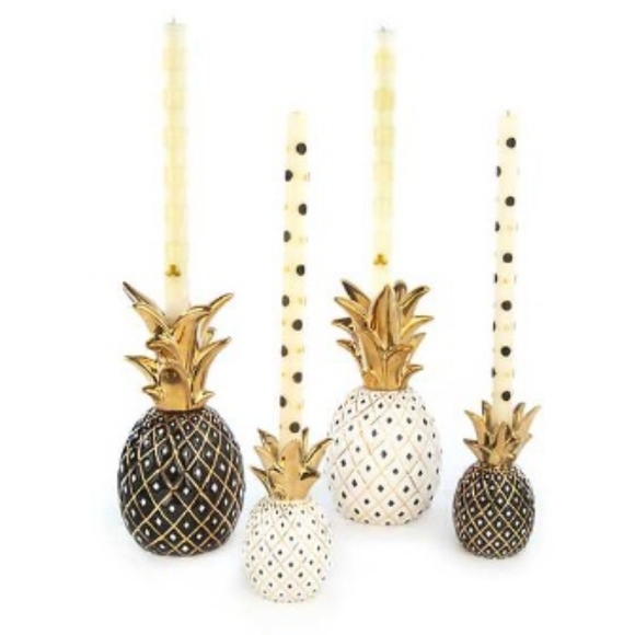Mackenzie-Childs Pineapple Candle Holder - Large - Black - Picture 7 of 7
